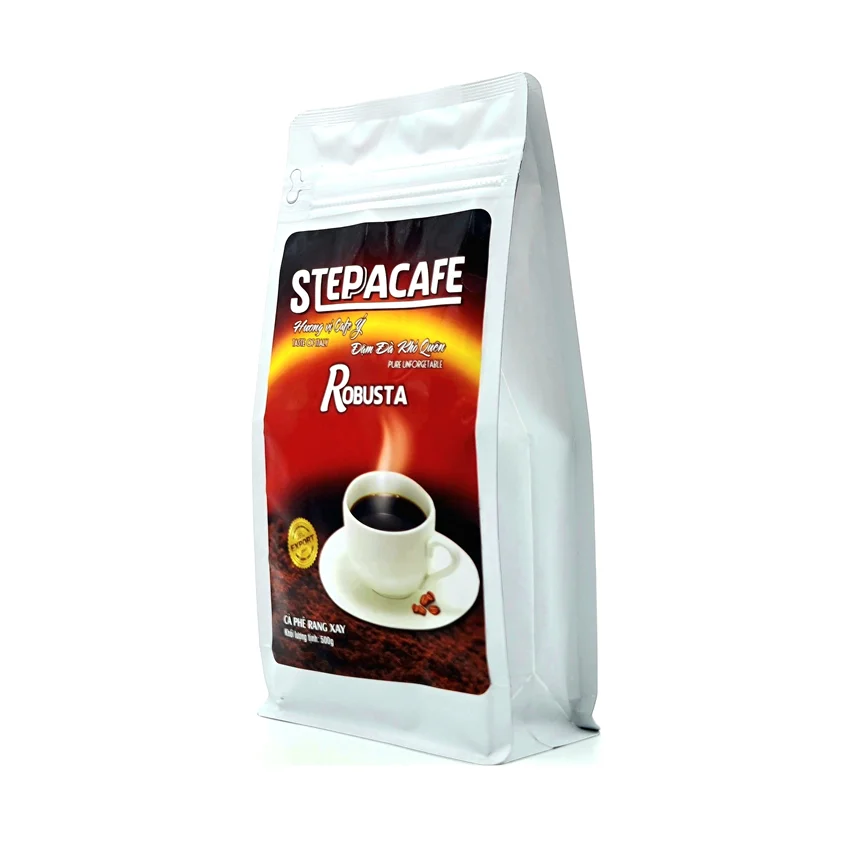 Bulk Sales Robusta Roasted & Ground Coffee Beans R&G Robusta Coffee Mild Aroma with Strong Caffeine Roasted Flavorful and Mild