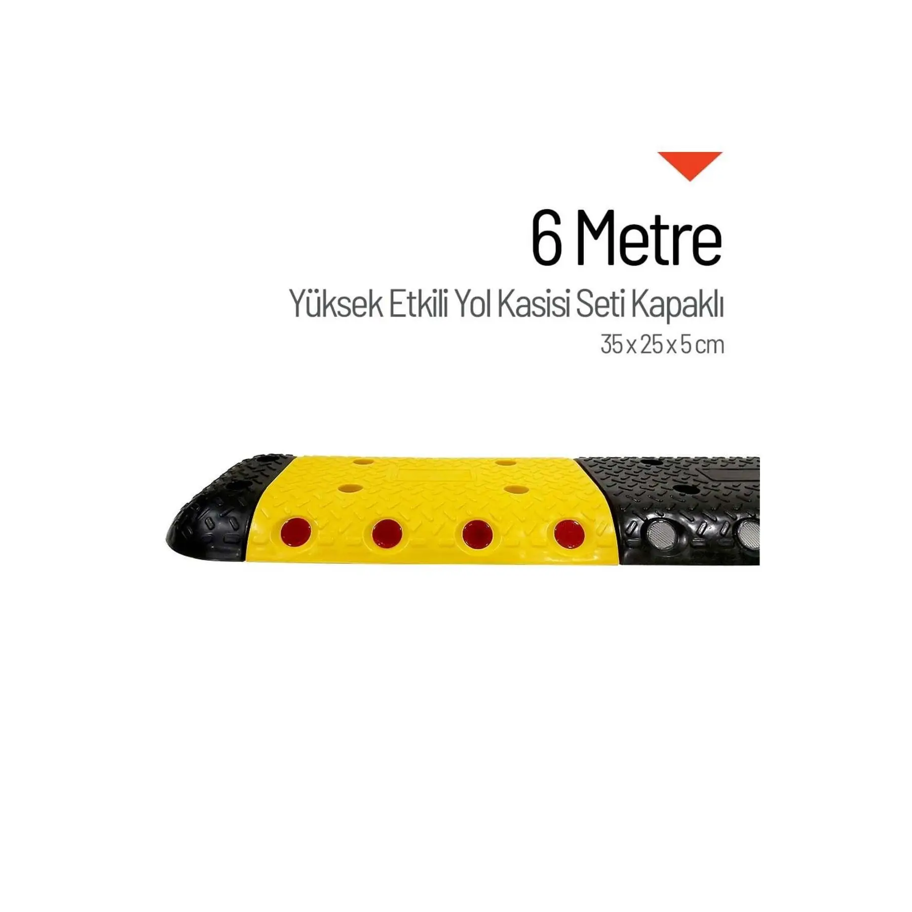 Highly Effective  PPC / ABS / PE / PP Speed Bump Durable Plastic 6 Meter Roadway Safety Feature Road Bump & Ramps ILT9020 6SET