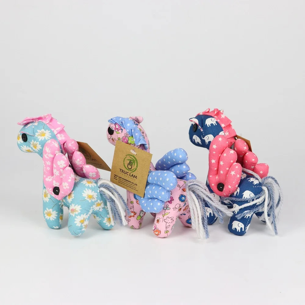 Various Colors Toys & Hobbies Pet Toys Mini Cotton Floral Pattern Fabric Pony Has Wings Stuffed Animal Toys
