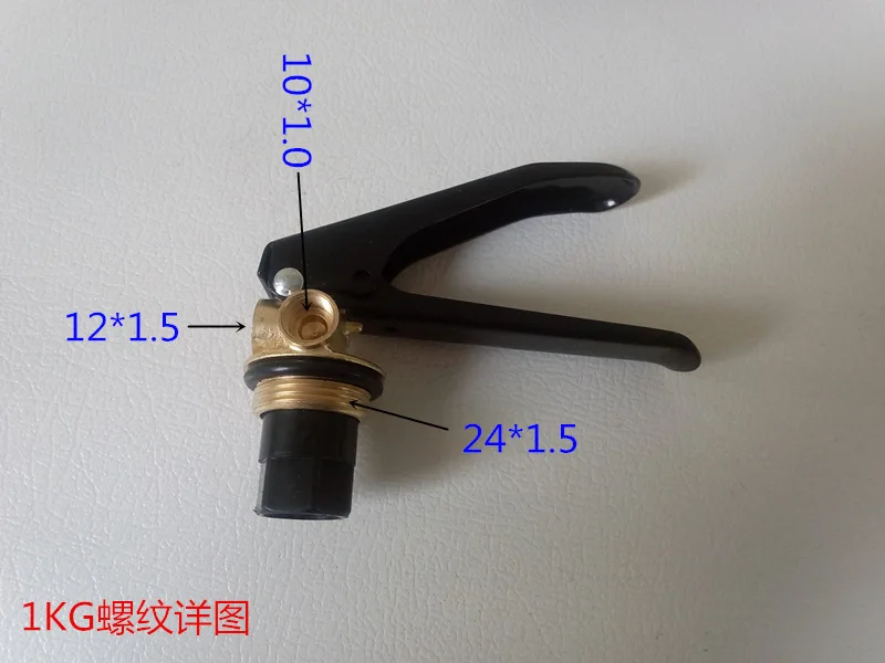 Factory Abc Powder Fire Extinguisher Valve with Hook ABC Powder Foam co2 Red Black Support OEM