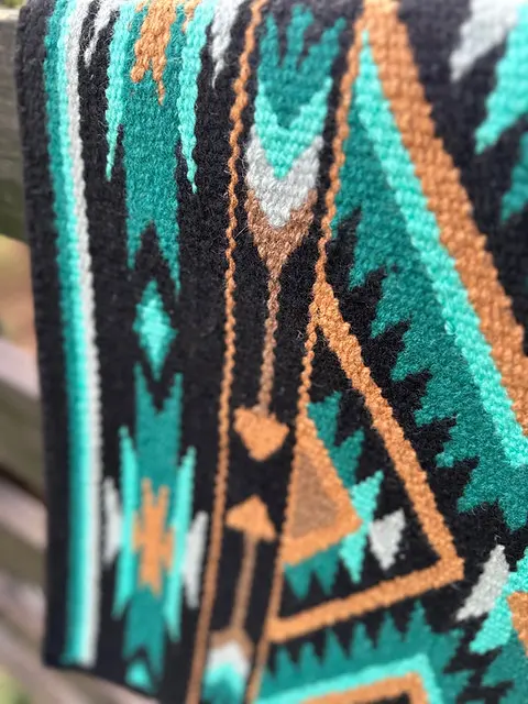 Western Show Horse Saddle Blanket New Zealand Design Handmade Wool Saddle Blanket Top Wool Saddle Pad Size