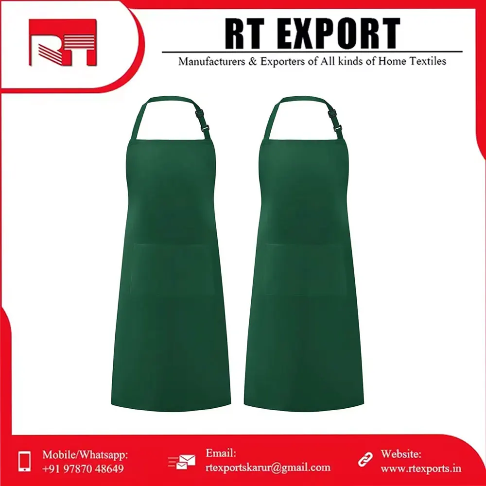 Новейший дизайн 100% хлопковый свободный размер лучший комбинированный цвет передние карманы Кухонный Фартук для приготовления пищи