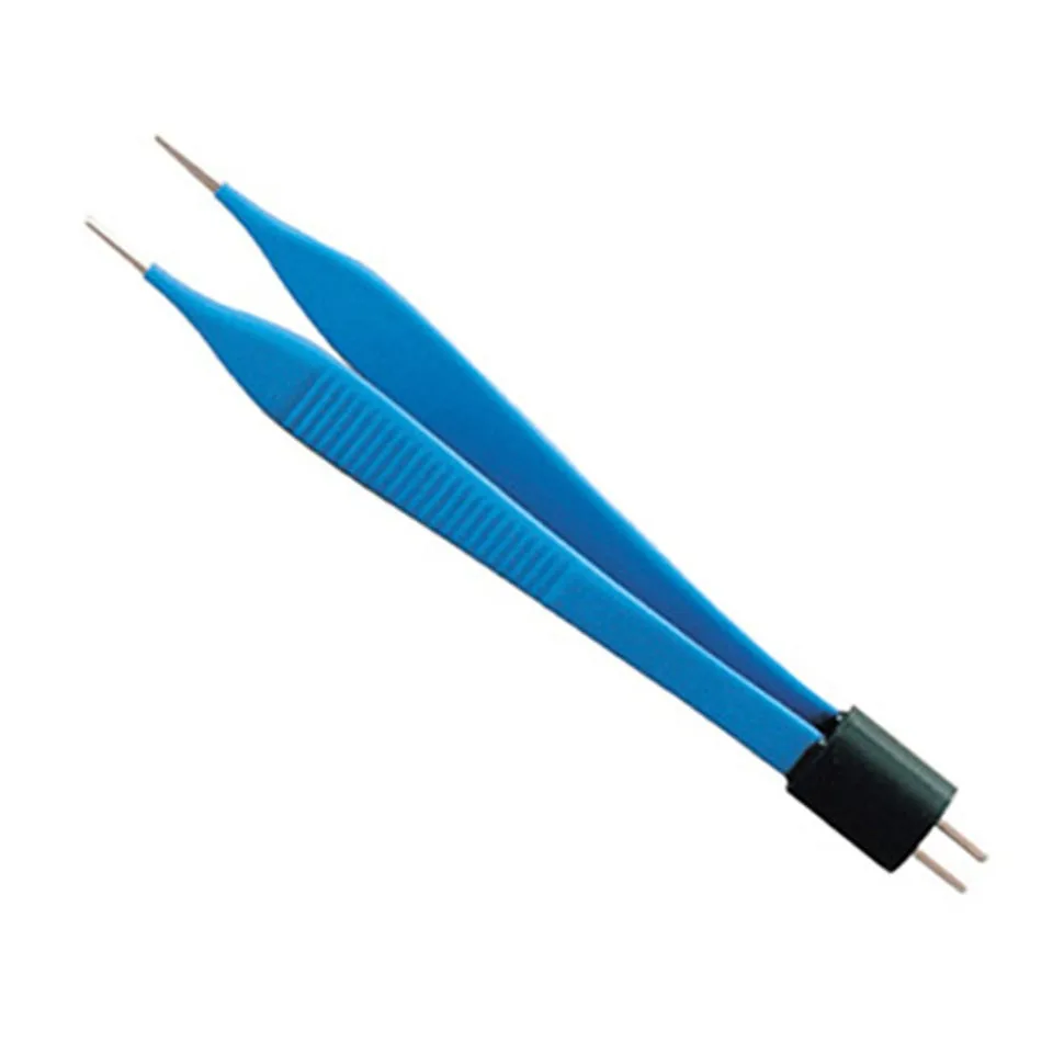 Stainless Steel straight tip Bipolar electro surgical use MONOPOLAR HAND-SWITCH NON-STICK Forceps