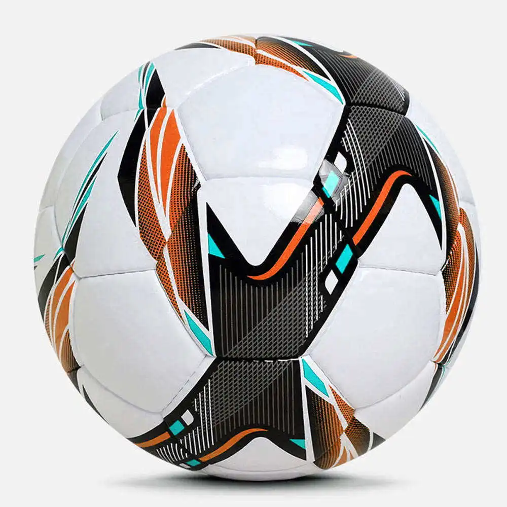 High Quality Logo-Printed PVC Soccer Ball Customized PU Material for Training Sports Outdoor Promotional Use