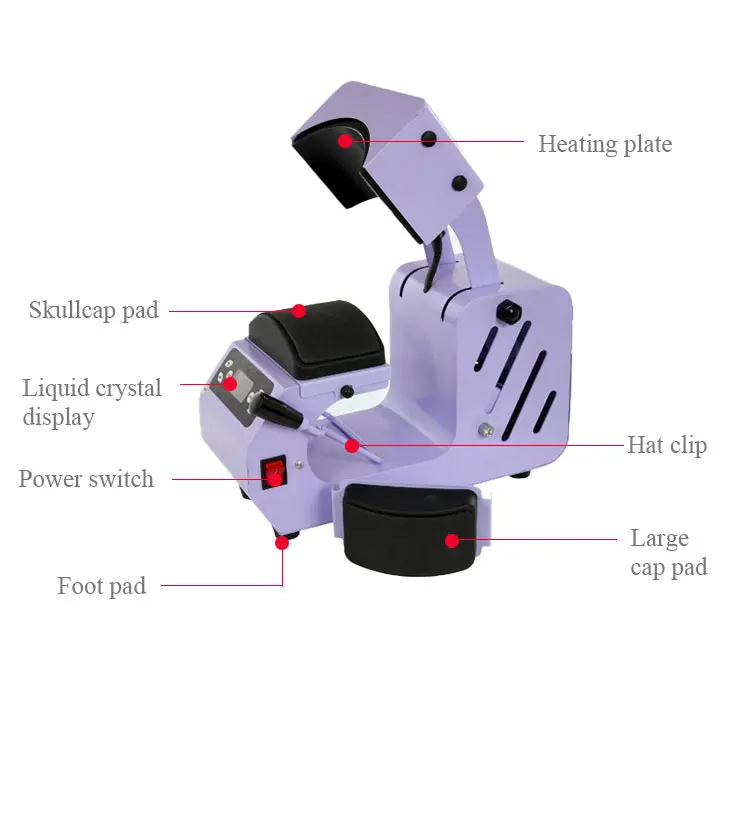 Heat transfer hat ironing machine