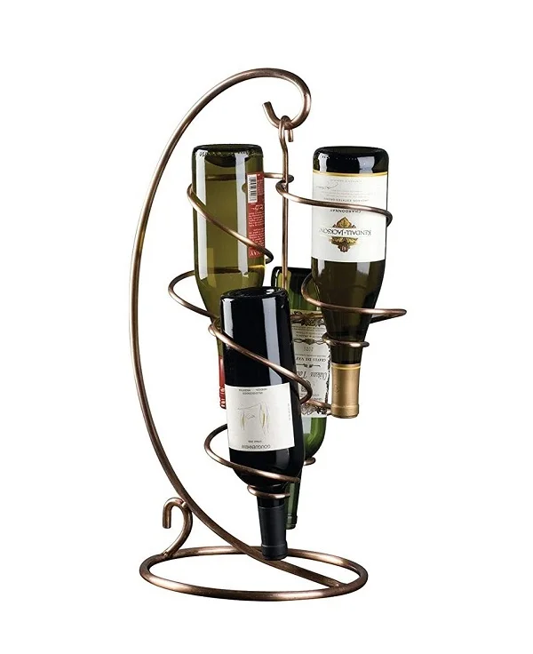 Kitchen Storage Wine Rack Under Cabinet Stemware Rack and Wine Bottle Holder