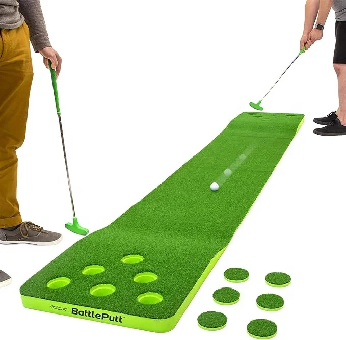 Indoor Portable Mini Golf Putting Green Mat for Office Mini Golf Game Practice Training