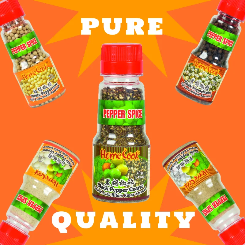 Low Price Black Pepper Coarse 40g With High Quality 100% Fresh Coarse Black Pepper Low MOQ OEM Available Malaysia Mixed Spices