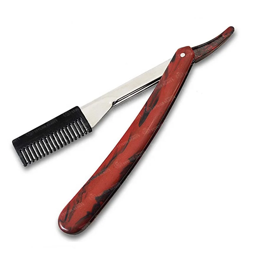 Professional Straight Edge Razor for Men Stainless Steel Barber Cut Throat Razor Folding Manual Shaving Knife Hair Removal Tools