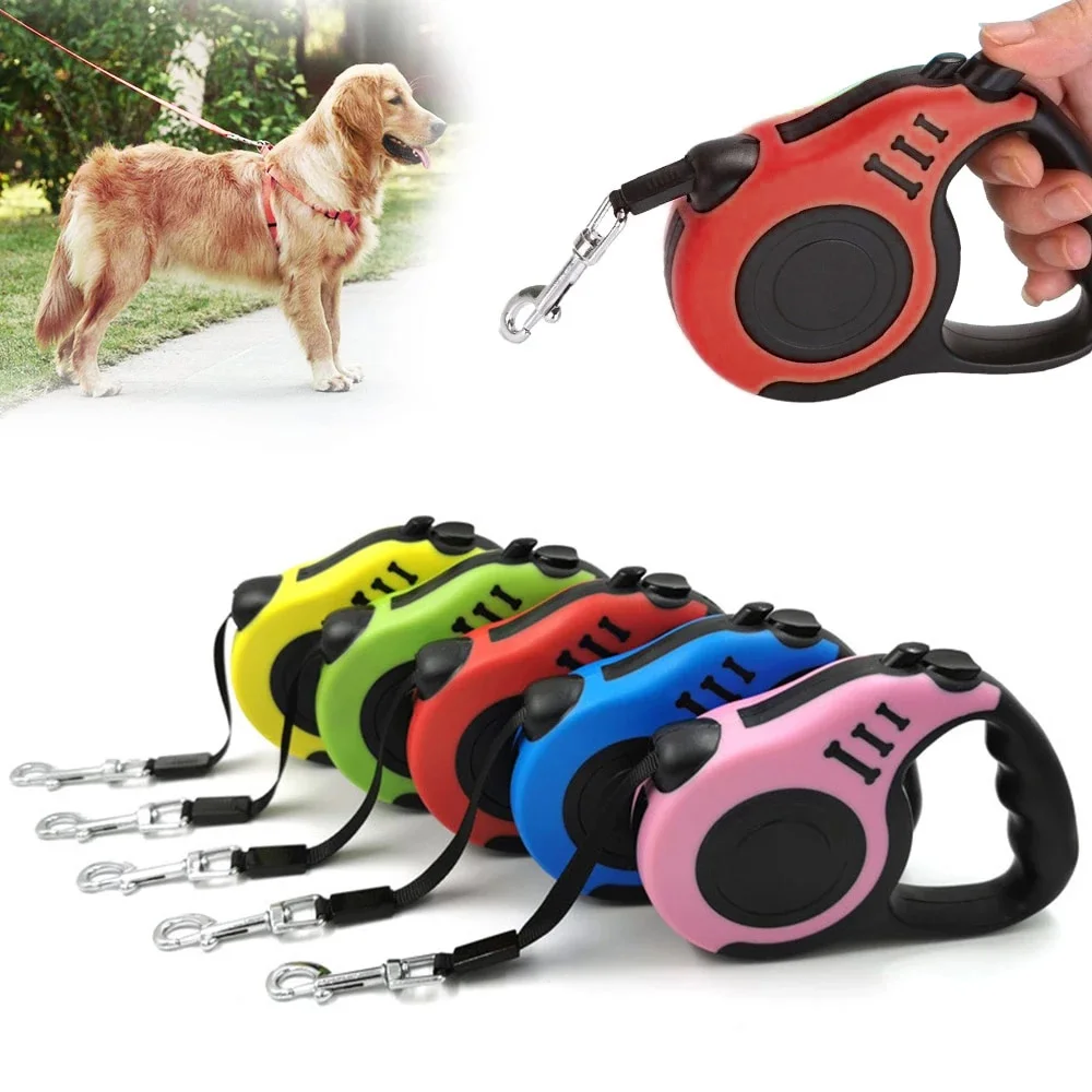 Прочный поводок для собак 3 м/5 м автоматический Выдвижной Нейлоновый Поводок кошек удлинитель щенков прогулок бега рулетка товары домашних