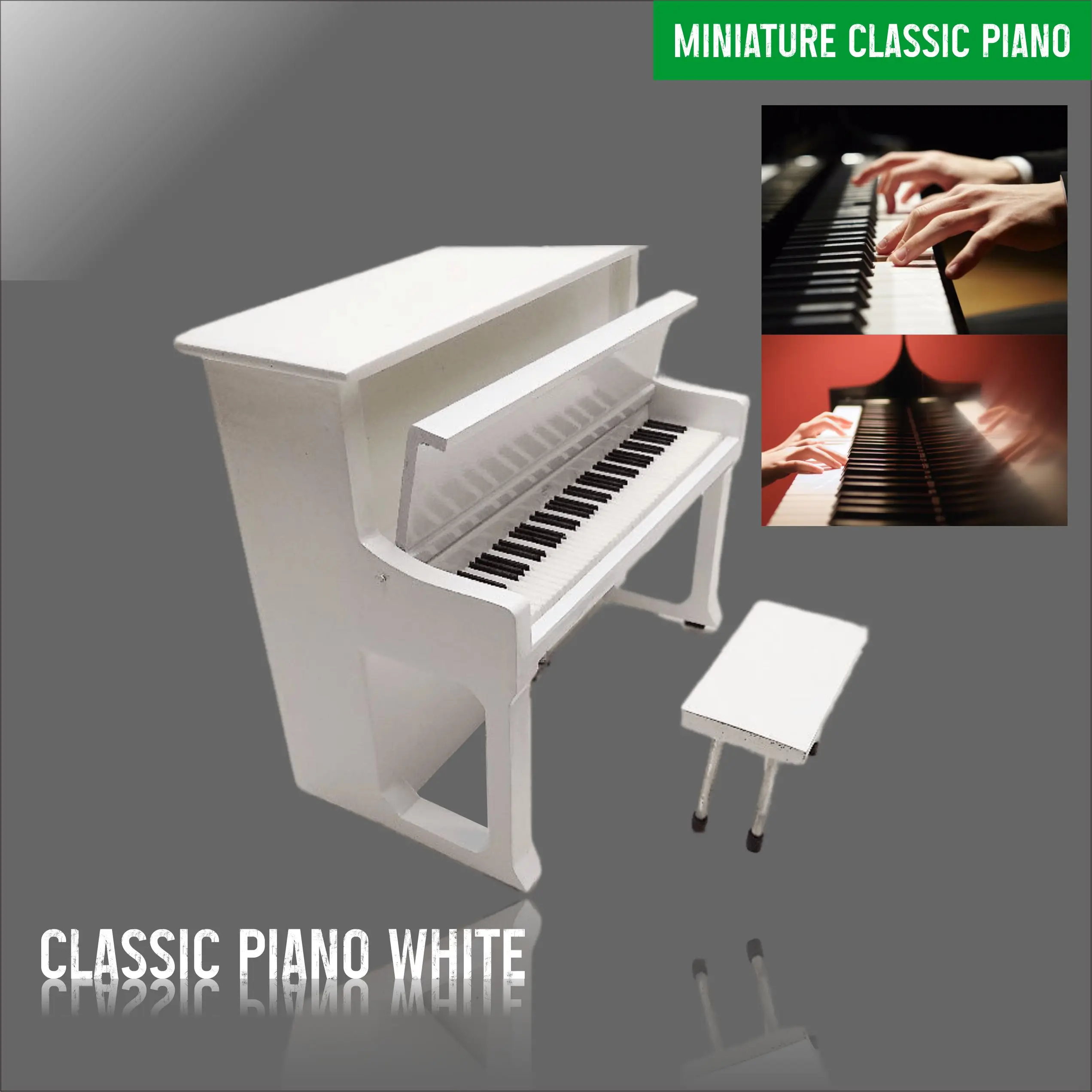 Miniature piano Classic Wooden handmade Musical Gift Exquisite gift