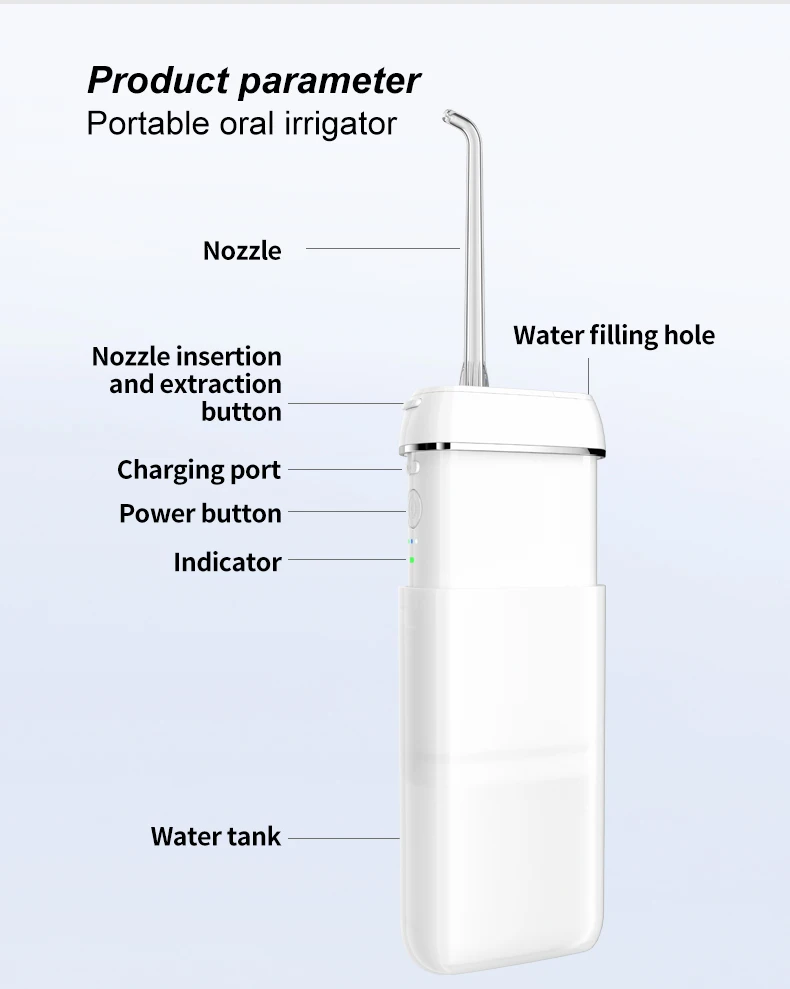 Mini Dental Flosser Small size Pulse 1600times/min Traveling Household Dental Plaque Remover Oral irrigator Water Floss Pick