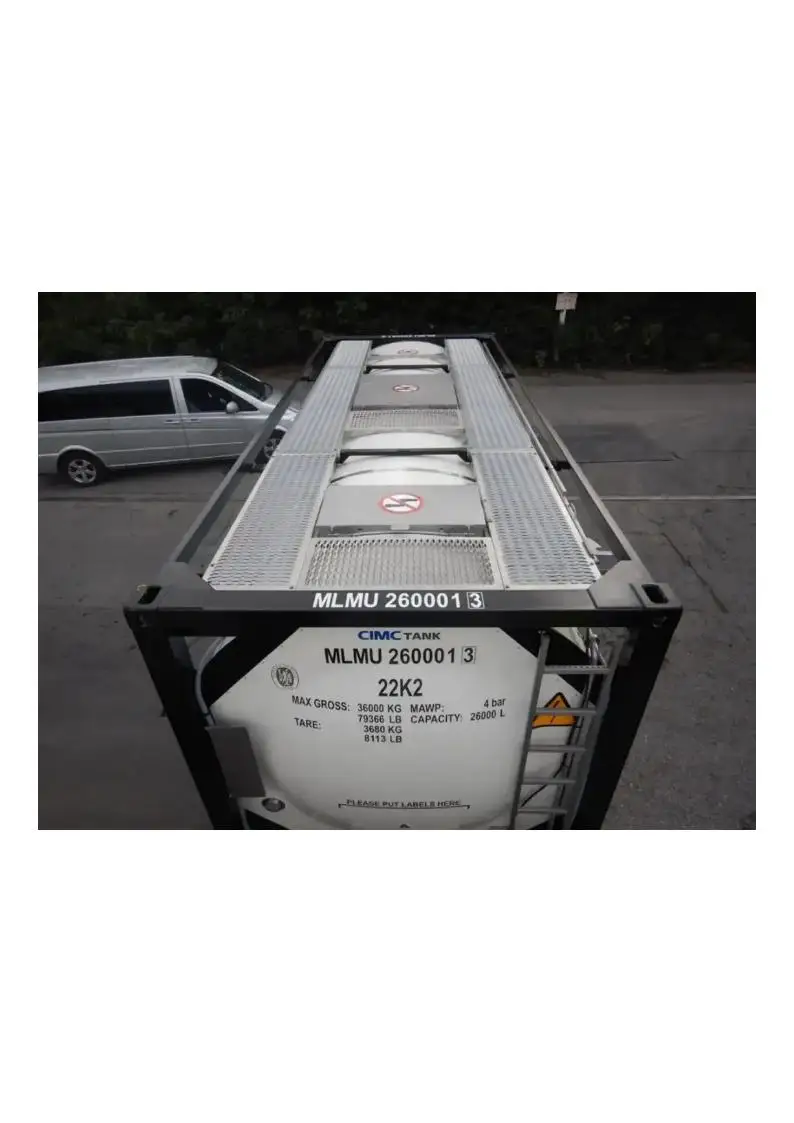26000L Un Imdg T11 316L из нержавеющей стали 20FT ISO танк контейнер для продажи