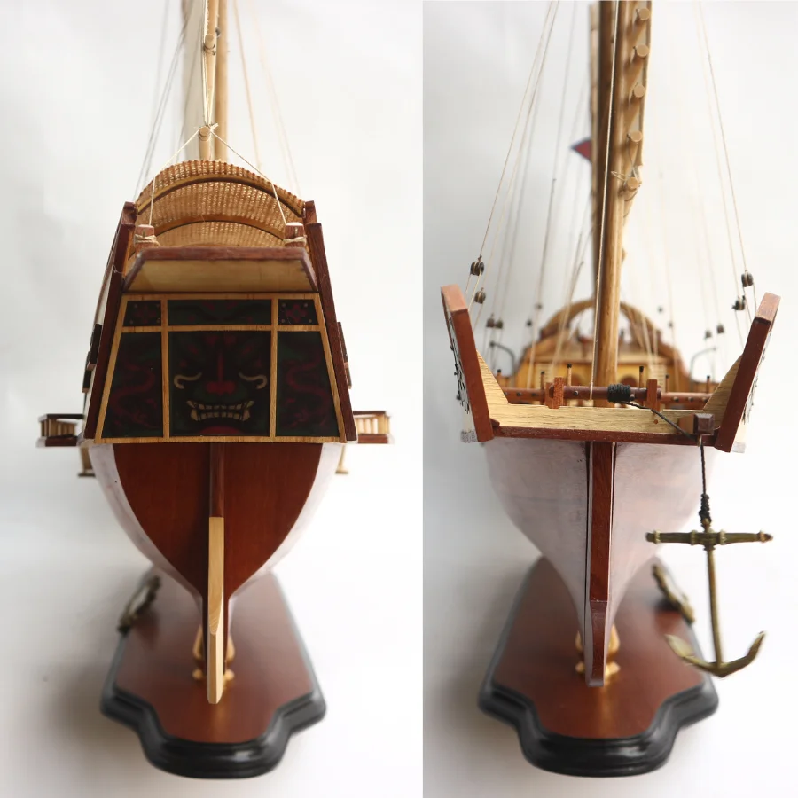 RED DRAGON CHINESE TALL SHIP  HIGH QUALITY 100 % HANDMADE_ WOODEN HANDICRAFT MODEL BOAT MADE IN VIETNAM _NEW PRODUCT