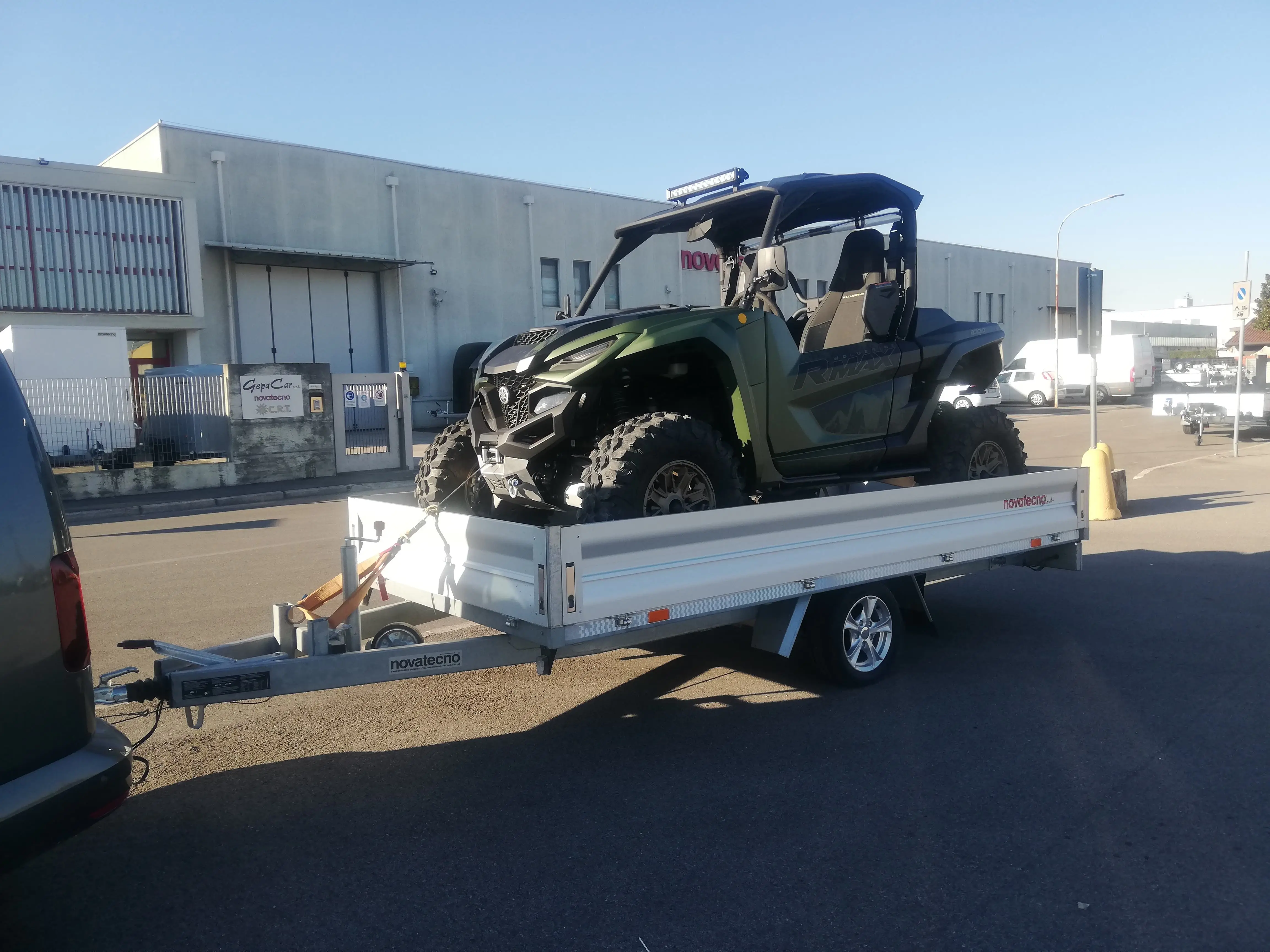 Italian quality trailer 185 MTE 3000 R CF braked for work hobby robust versatile and compact