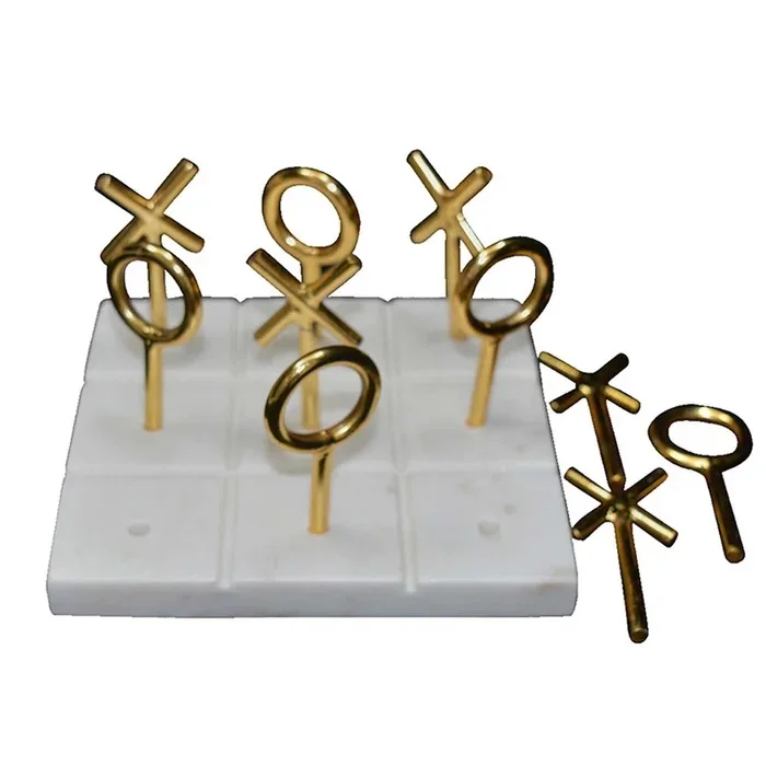 Marble tic tac toe perfect gifting for birthday black marble Tic Tac Toe Game for Kids marble Board Games with highly quality