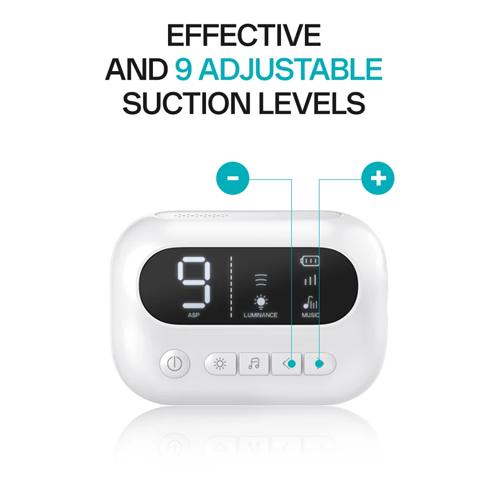 Super Suction Nose Aspirator Silicone Vacuum Cleaner 2500mAh 65kPa Toddler Nose Cleaning Pro Electric Nasal Aspirator for Baby