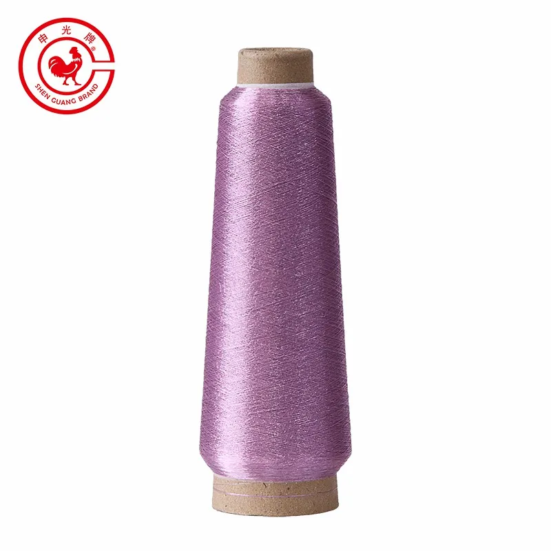 50D/75D customized superfine shiny gimp metallic yarn for delicate embroidery thread