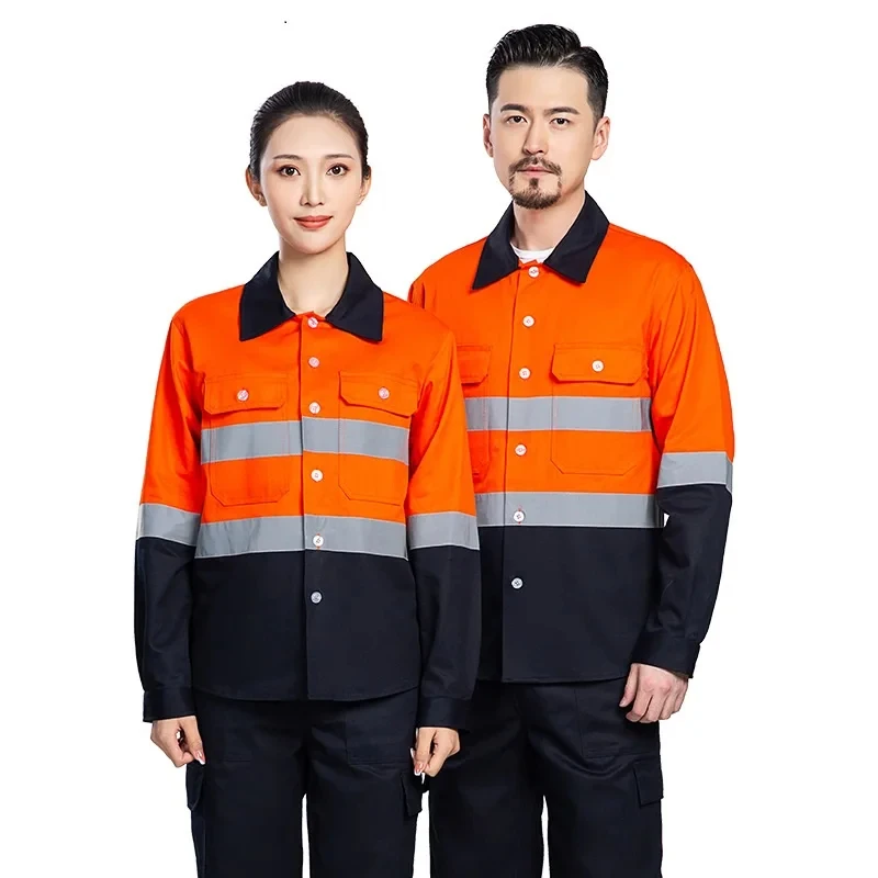 Workwear Uniform Set For Construction Customized Workers Safety Reflective Safety Workwear Clothing Workwear