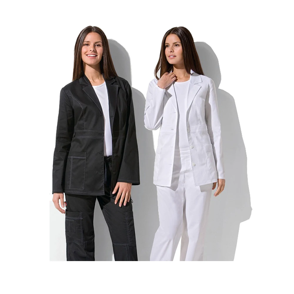 Wholesale Lab Coat Breathable Micro-sanded stretch twill fabric Medical Uniforms Jacket