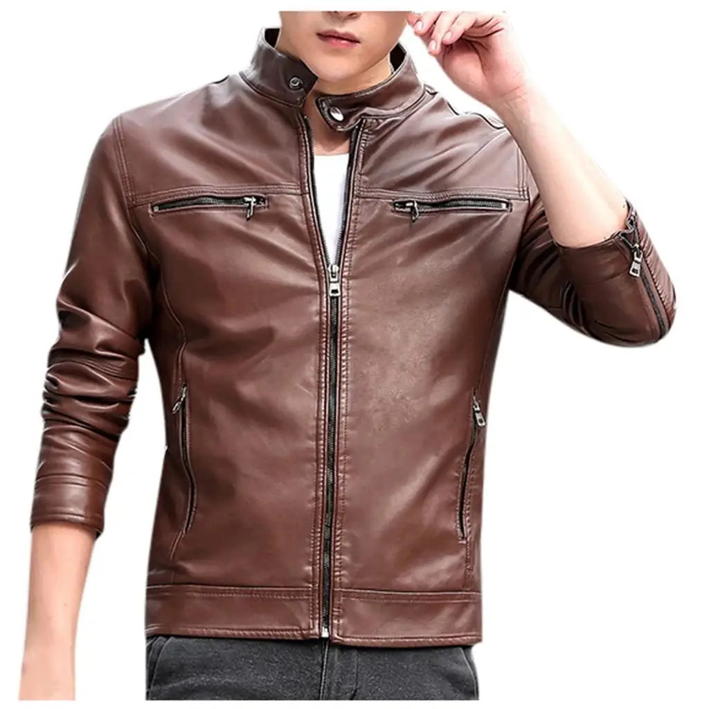Slim-Fit Jacket In Waxed Smooth Leather/Leather Jackets