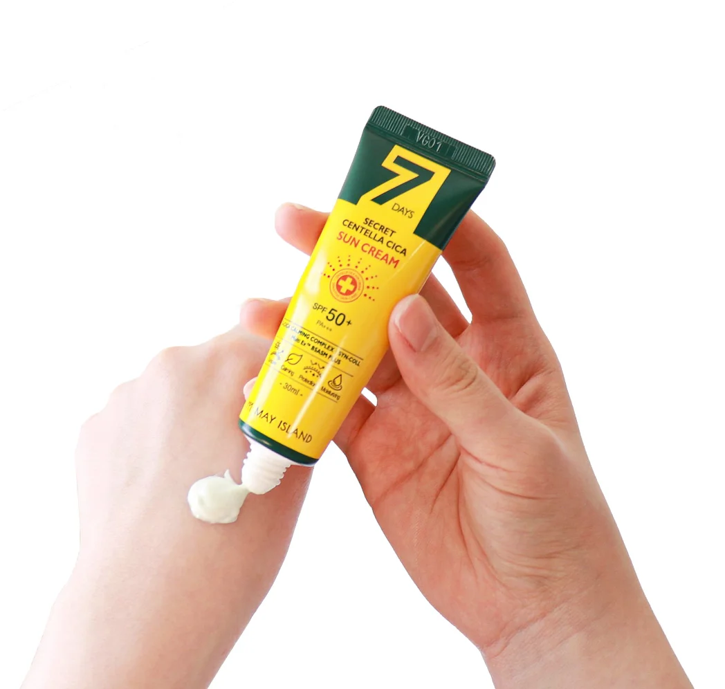 MAY ISLAND 7 Days Secret Centella Cica Sun Cream SPF50+ PA+++ 30ml [Acne|Cica|UV Proteciton|Sun Block|Moisturizing|UVA|UVB]