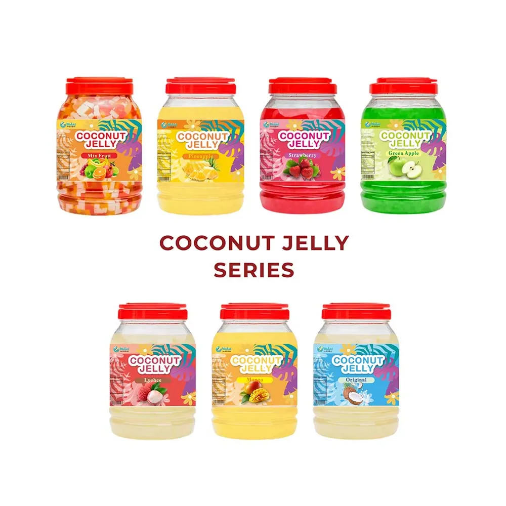 Made In Taiwan Canned Coconut Jelly Halal Jelly With Nata De Coco For Wedding Banquet