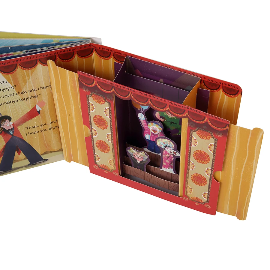 Customized Oem Hot Sale Kids Baby English Story Educational 3D Pop Up Books For Children