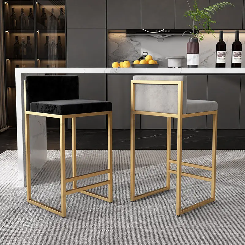 New Design Top Quality Stool Bar Luxury Chairs Metal Frame Bar Stool Modern Hotel
