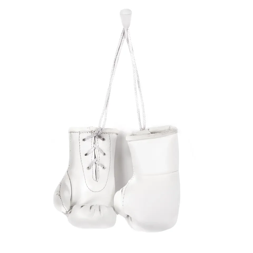 Keyring Boxing Gloves Factory price mini custom boxing gloves keychain pu leather boxing gloves with personalized logo