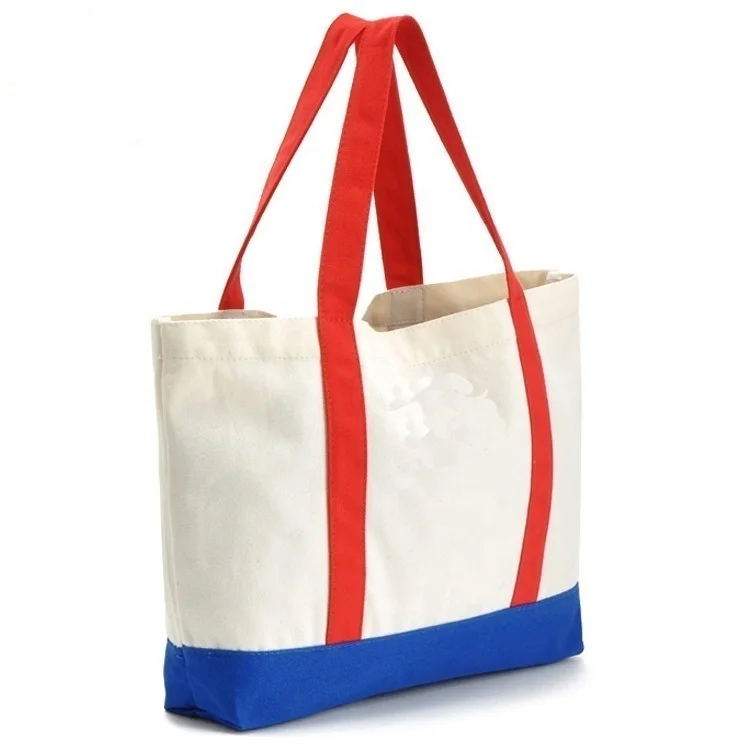 Custom Logo New Fashion XL Large Capacity Ladies Universal Blue Striped Leather Handled Summer Beach Tote Bag for Women