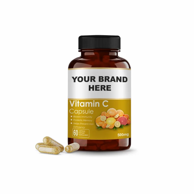 100% Pure And Natural Vitamin C Capsules |  Health Care Supplement | Vitamin C Supplement