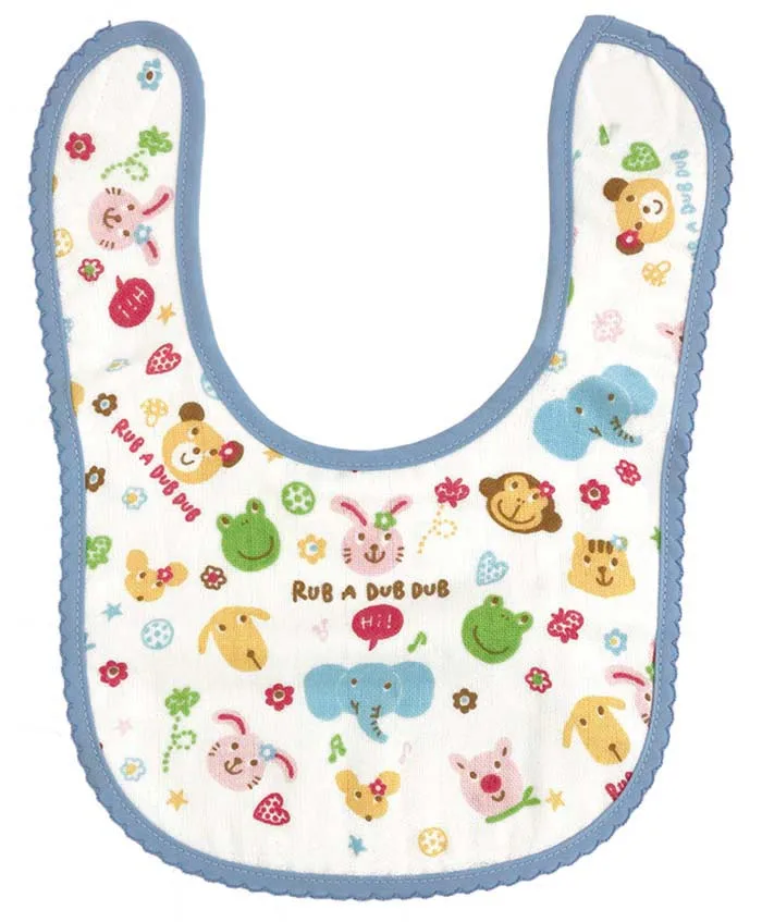 colourful animal cotton gauze baby bibs japanese baby items