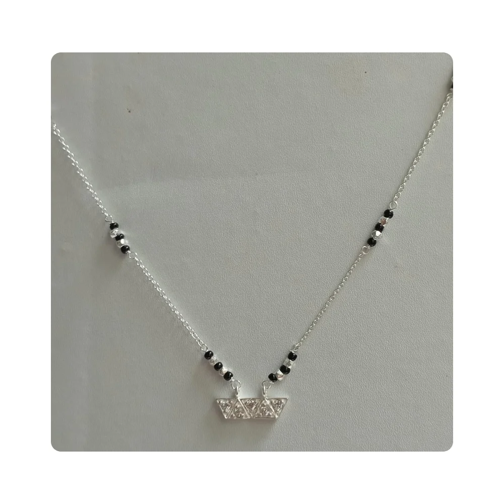 Eternal Love Shines in Sterling Silver Mangalsutras Sterling Silver Mangalsutras Where Love Meets Style