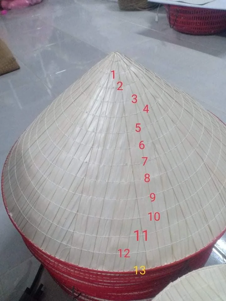 Vietnamese Conical Hat Palm Leaf Conical Hat Traditional Decoration Hat Different Size