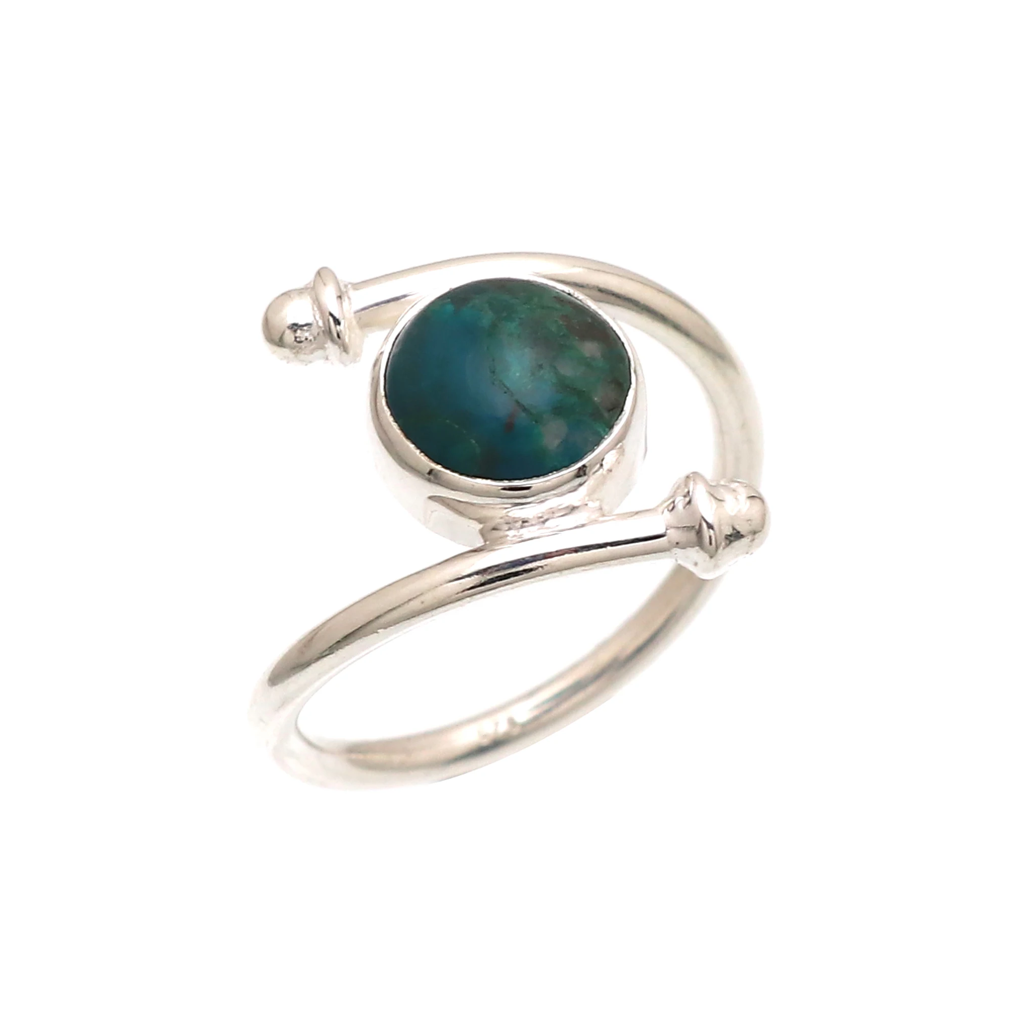 Wholesale Natural 925 Sterling Silver Ring Handmade Birthstone Amethyst Pearl Moonstone Chrysocolla Labradorite Garnet Wedding