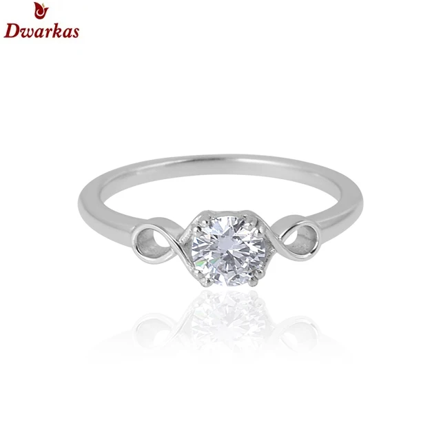 Custom Fine Fashion Jewelry Rings White Zirconium Stones 925 Sterling Silver Zircon Ring for Women
