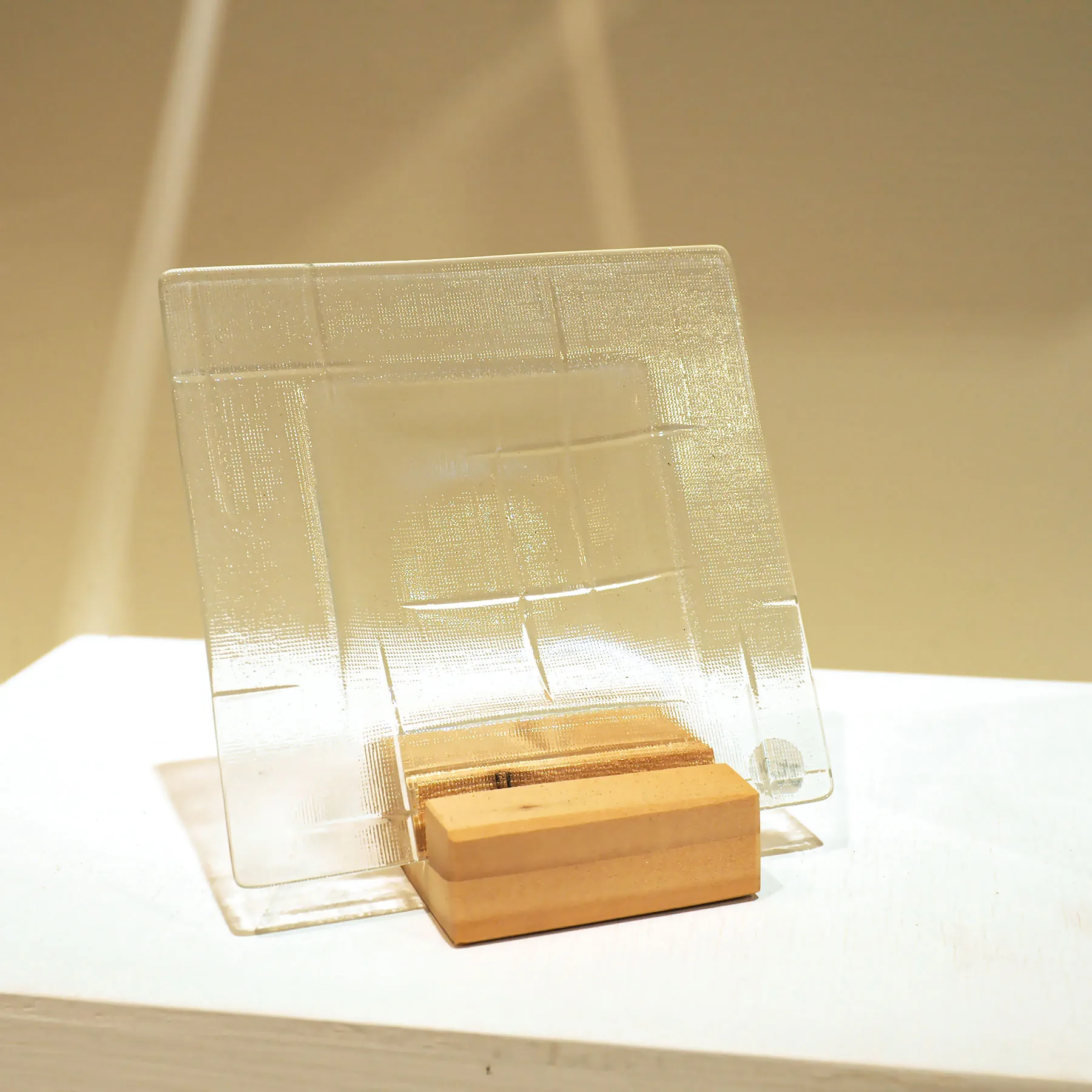 Handmade Glass Plate for for Table Top Decoration