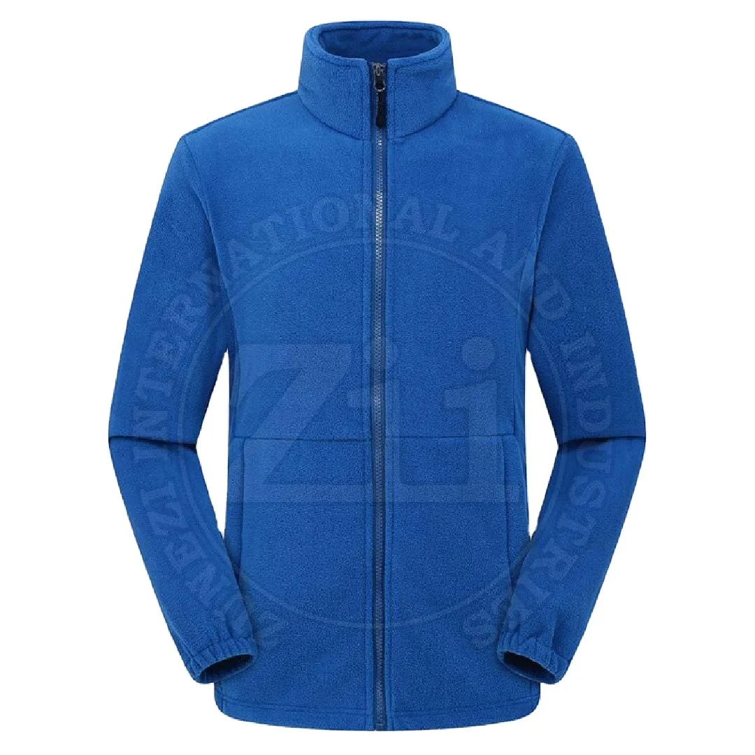 High Quality Custom Designed Solid Color Polar Fleece Jacket for Winter Streetwear Style