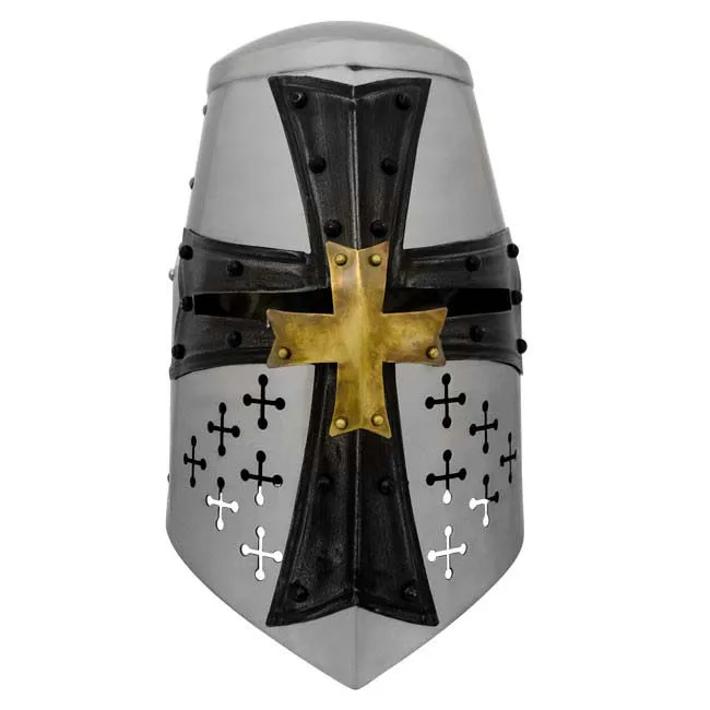 Knights Templar Helm Explore History with our Handcrafted Replica | Perfect for Reenactments and Collectors