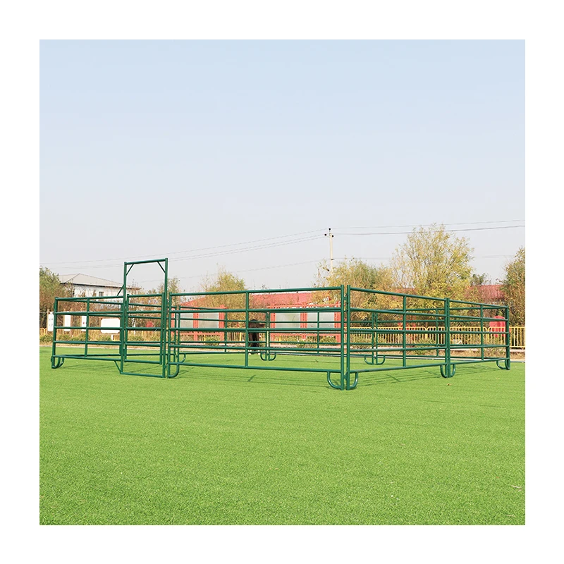 High tensile usa 12 ft heavy duty livestock cattle corral fence used for portable farm and livestock fence line