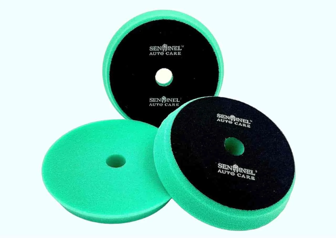 OEM Service Polishing Autocare Singapore Manufacturer 5 inch Coarse Foam Pad (Green Color) In Pack Bundle Carton Packaging