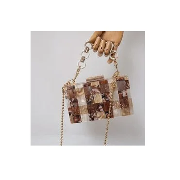 Metal BEAUTIFUL CLUTCH EVENING BAG WITH LATEST DESIGN for PART WOMEN WEAR FANCY PURSE by Silver Craft