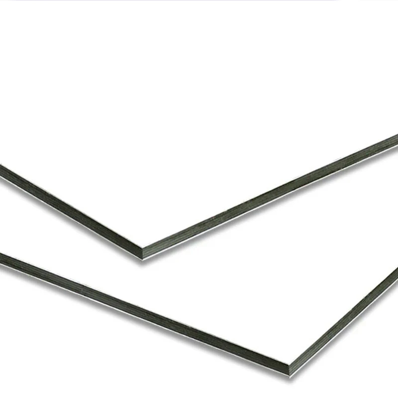 China factory sales 3mm 4mm White Matt  ACP Glossy ACM Sheet cheap price  Aluminium Composite panel