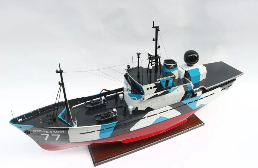 MY STEVE IRWIN Wooden Battle Ship/ Model Boat Novelty Gift Wooden Craft/ Handicraft from Vietnam Manufacturer