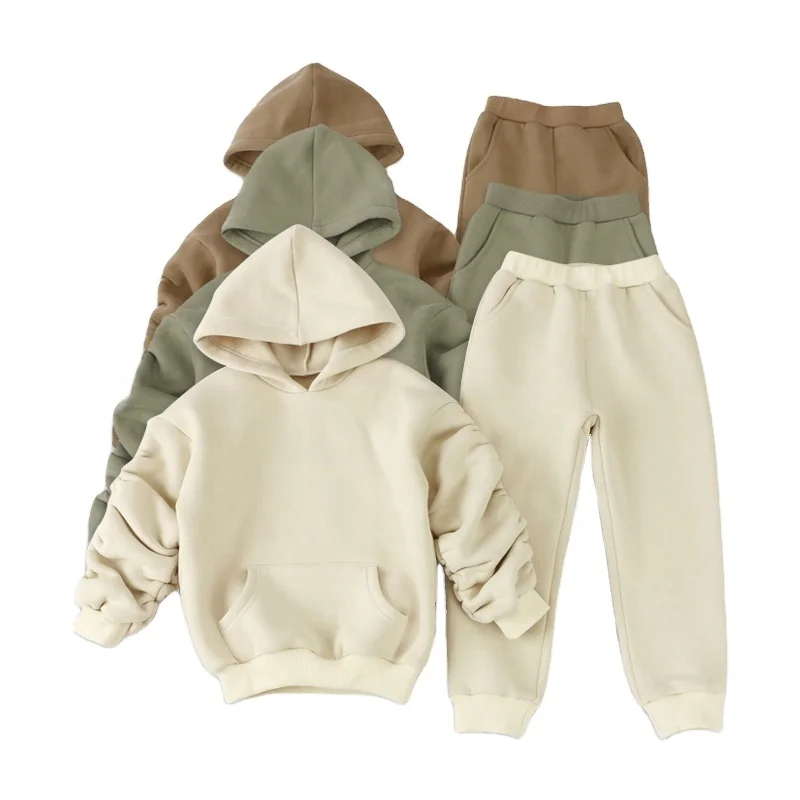 Child Blank Kids Track Suit Sport Suit/Jogging Suit/Sweatsuits custom logo high quality  Boys Sweat suit Gym Youth Tracksuits