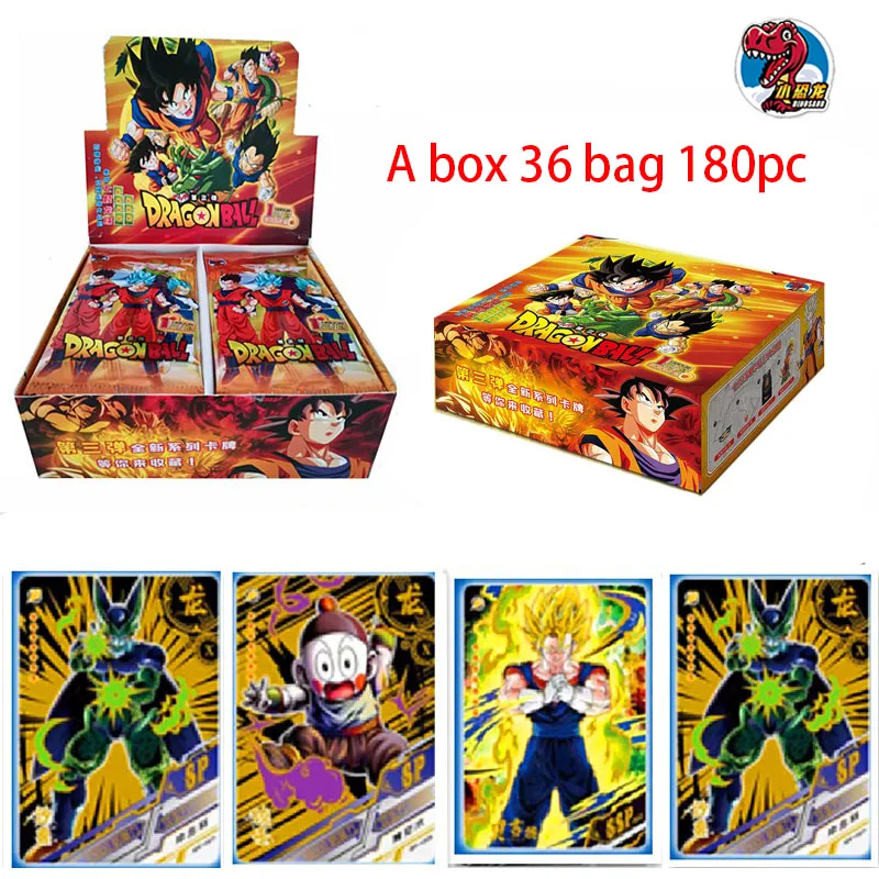 Dragon Ball Card Anime Figures Character Super Saiyan Son Goku  Battle Flash Card Game Collection Card