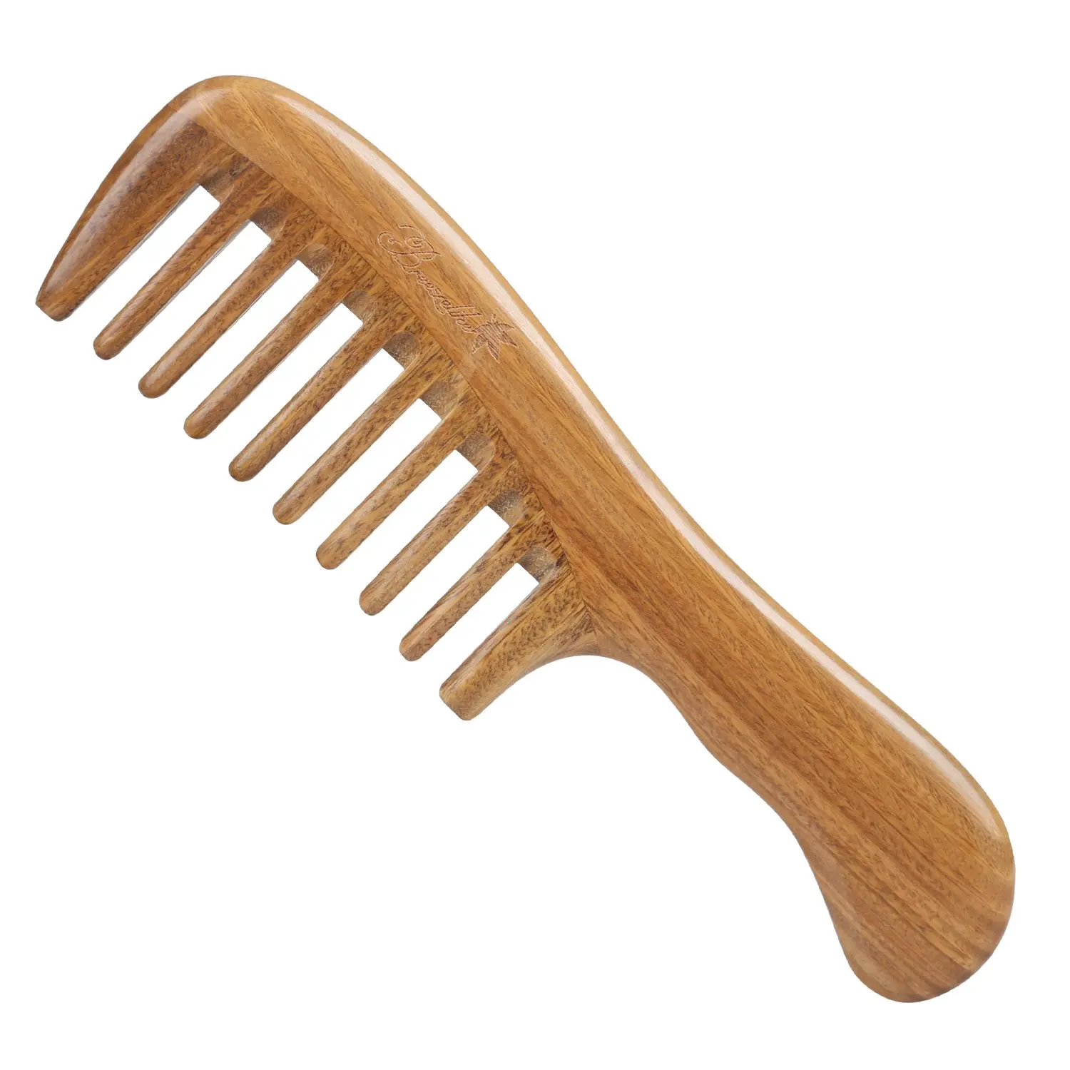 Wooden Sandalwood Comb Hair Combs for Women Premium Anti-Static Peach Wooden Hair Comb