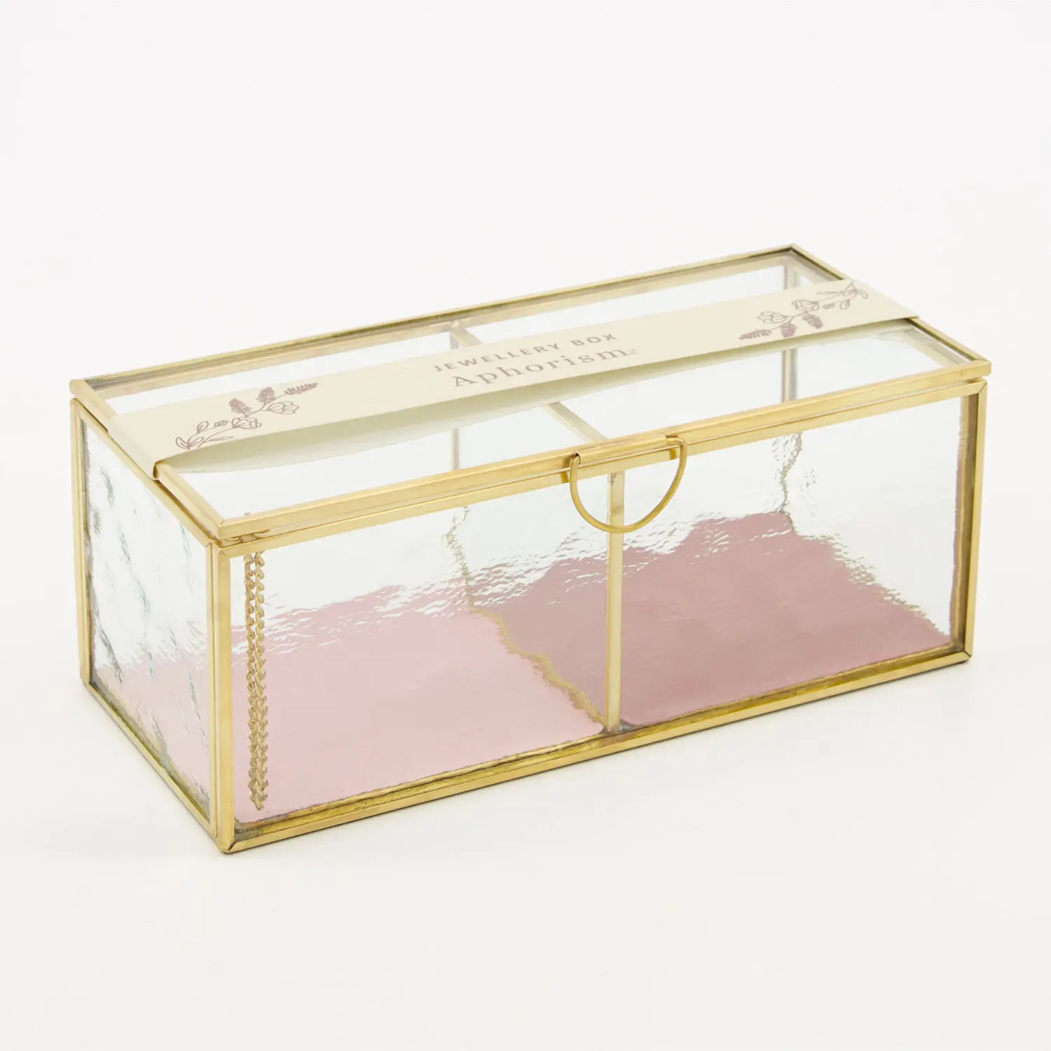 New 2024 Design Jewelry Storage Box Glass Exquisite Jewelry Metal Organizer Storage Box luxury decorative gift box