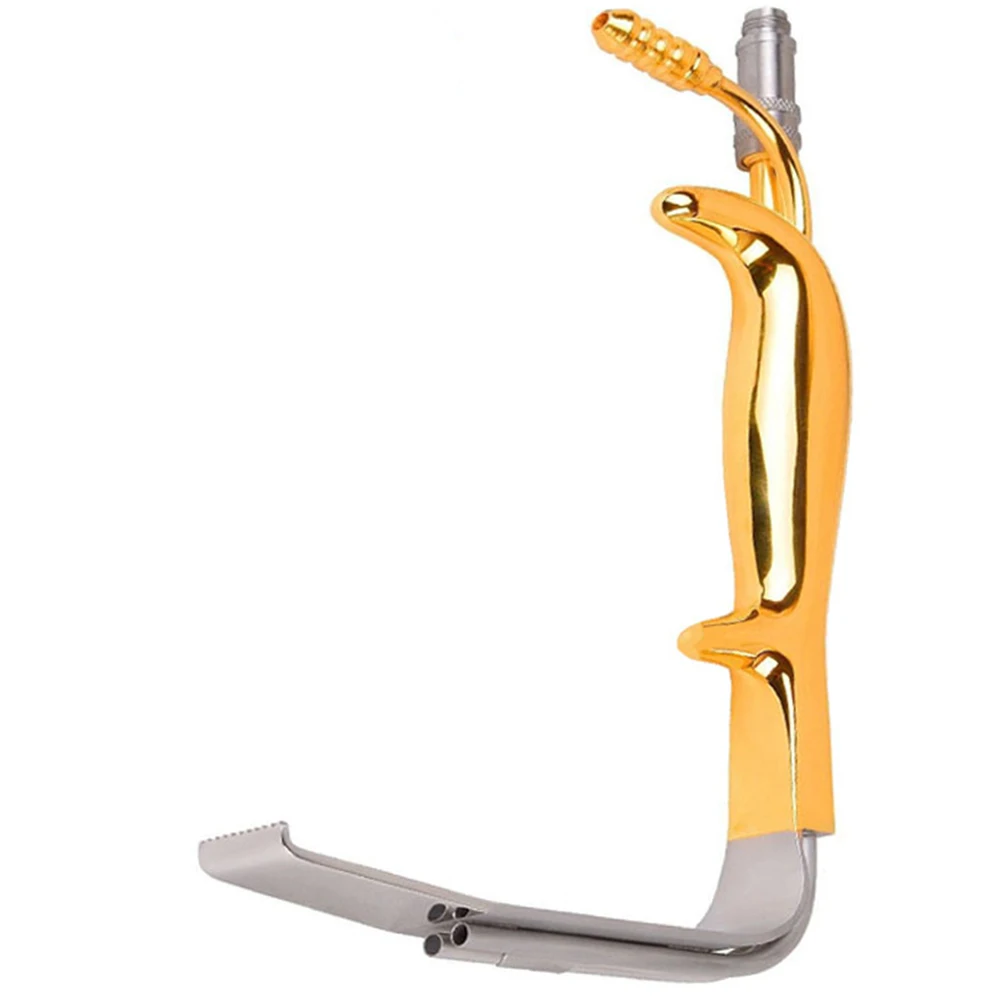 High Quality Ferreira Breast Retractor Gold Handle Metal Steel Plastic Surgery Instruments Augmentation Fiber Optic Retractor